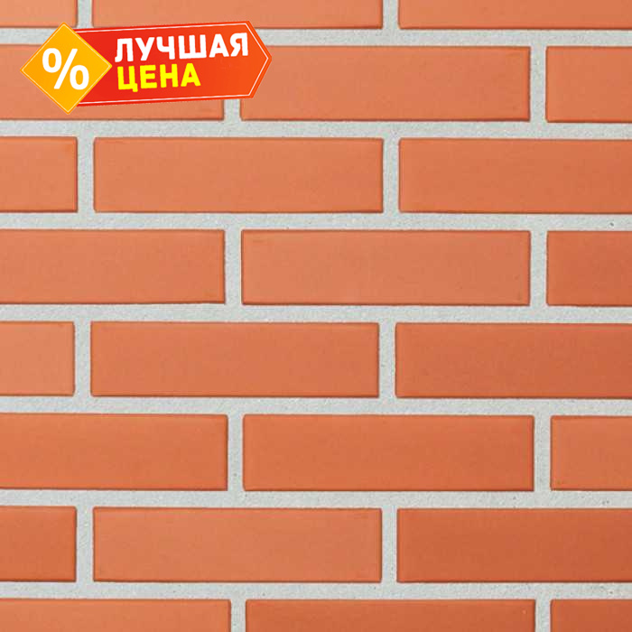 Кирпич облицовочный пустотелый Lode Janka гладкий, 210х100х50 мм