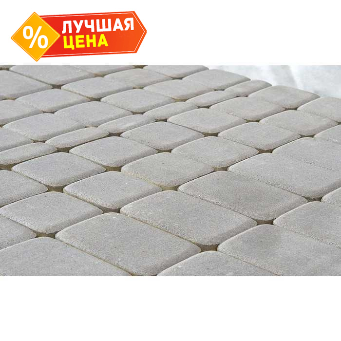 Плитка тротуарная BRAER Классико серый, 115x60 мм