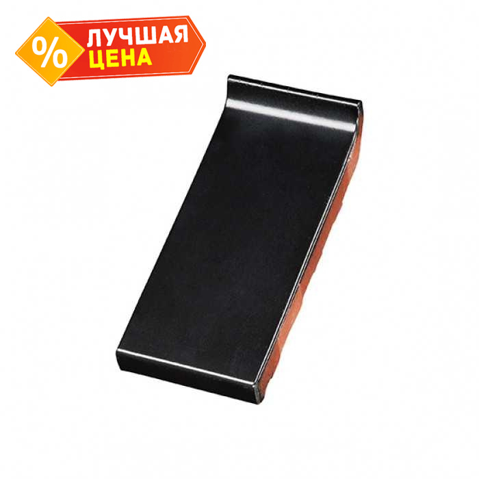 Клинкерный водоотлив Terca Black глазурованный, 250*105*30 мм