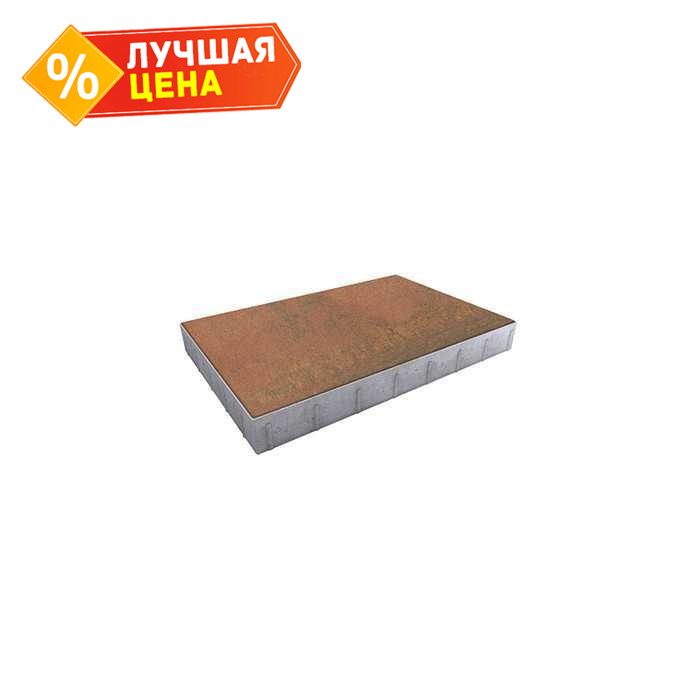 Плитка тротуарная Прямоугольник (Ла-Линия) Б.14.П.8 Листопад гладкий Арабская ночь, 750x500x80 мм