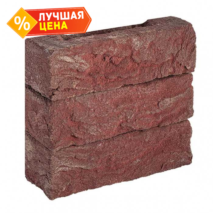 Кирпич облицовочный Донские зори Вишняково, 215х50х65 мм