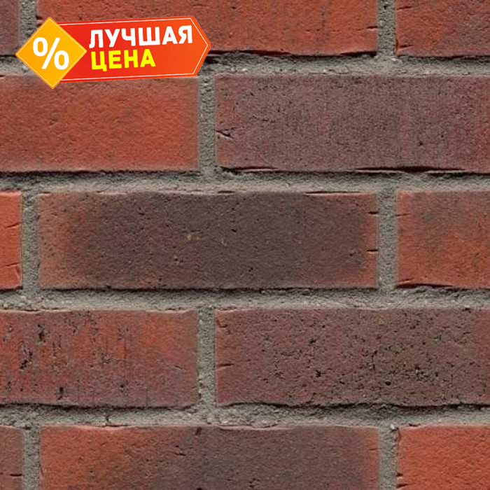 Клинкерная плитка ручной формовки Feldhaus Klinker NF 14 R743 vascu carmesi flores 240х71х14 мм