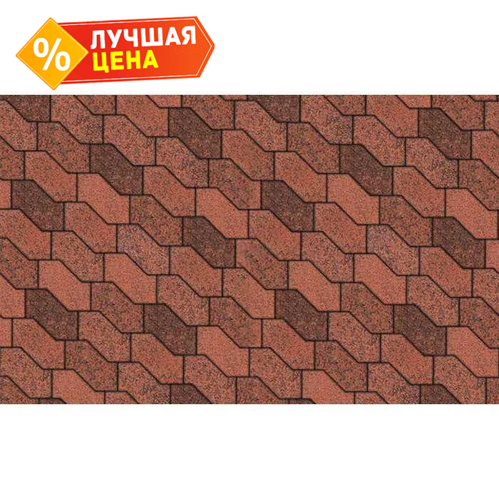 Плитка тротуарная S-Форма В.3.Ф.10 Листопад гранит Клинкер 172x94x100 мм