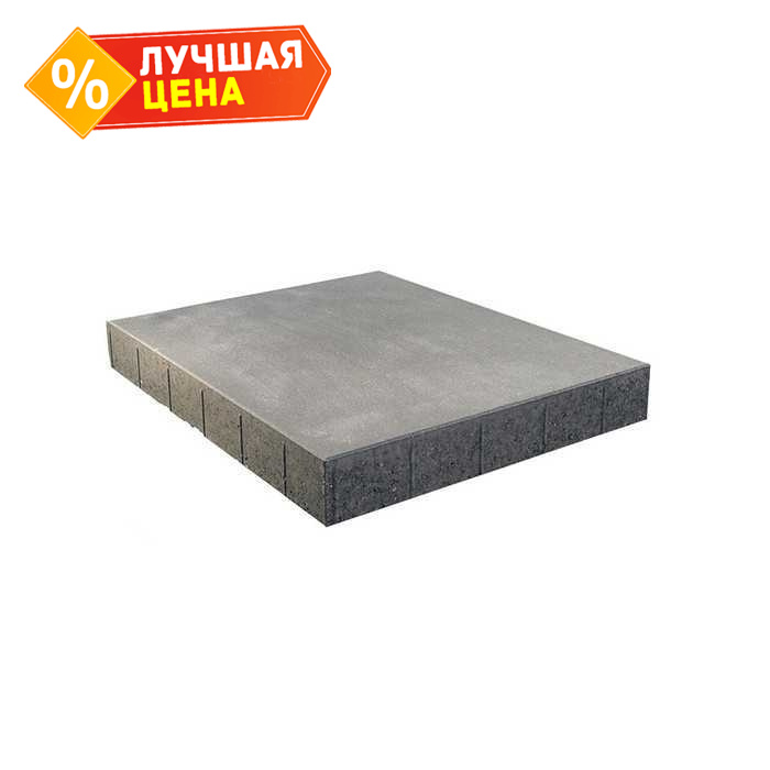 Дорожная плита BRAER Голливуд серый, 1200x1000x160 мм