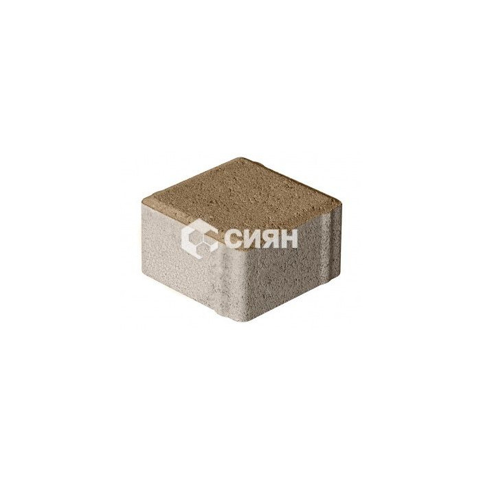Тротуарная плитка Сиян Квадрат П20-6 60 мм Горчица
