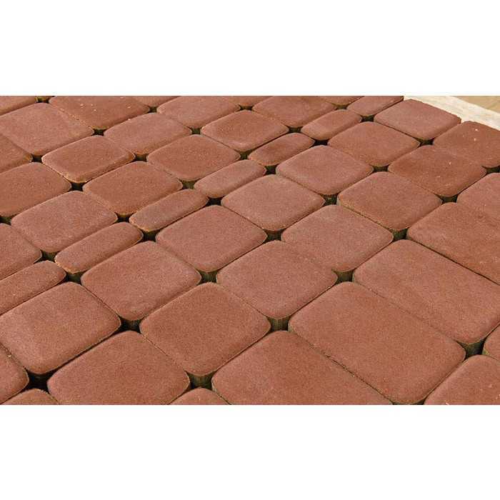 Плитка тротуарная BRAER Классико винный, 115x60 мм