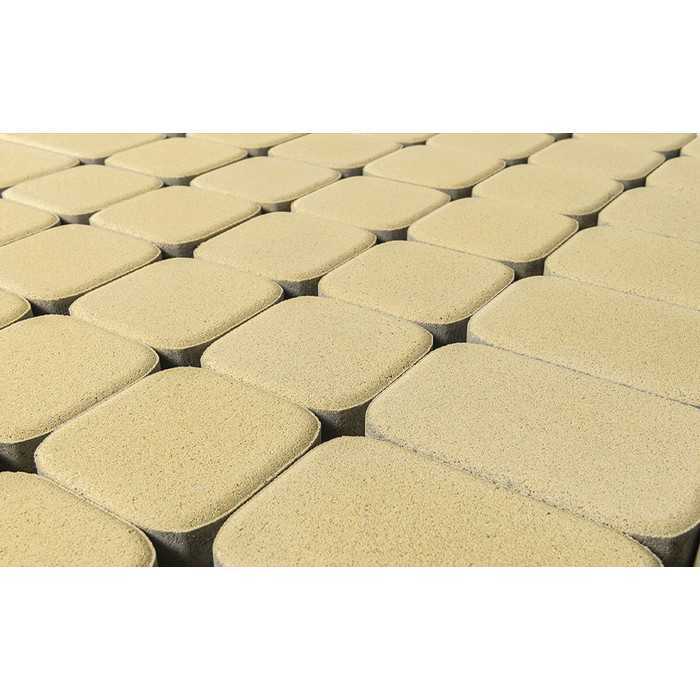 Плитка тротуарная BRAER Классико Дуо песочный, 115/172x115x40 мм